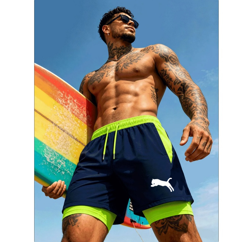 Men Running Cheetah Leopard Si - Compression Shorts Athletes recensie en prijs