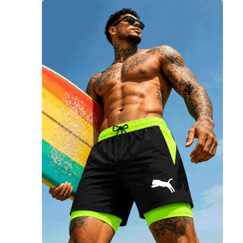 Men Running Cheetah Leopard Si - Compression Shorts Athletes recensie en prijs