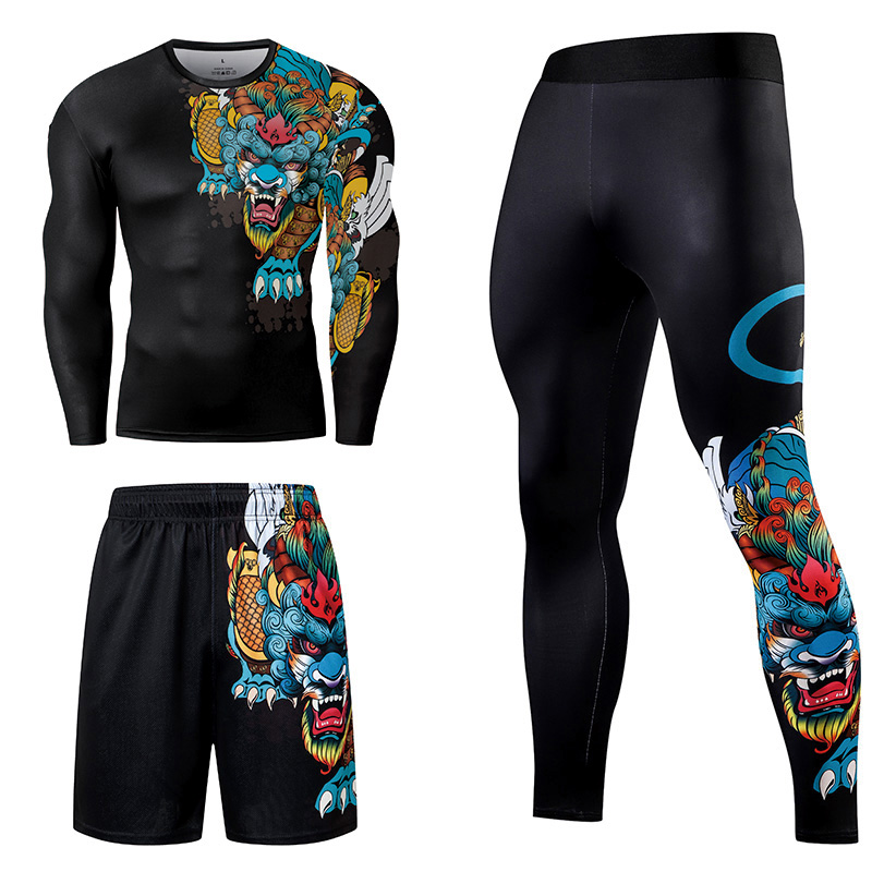 2/3PCS Men Jiu jitsu Tracksuit - Compression Long Pant recensie en prijs
