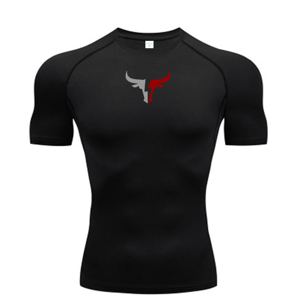 Men's bull head compression T- - T Shirt Tight Fit recensie en prijs