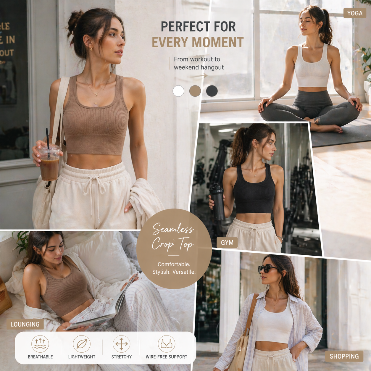 Women Seamless Ribbed Crop Top - Tank Top Ribbed recensie en prijs