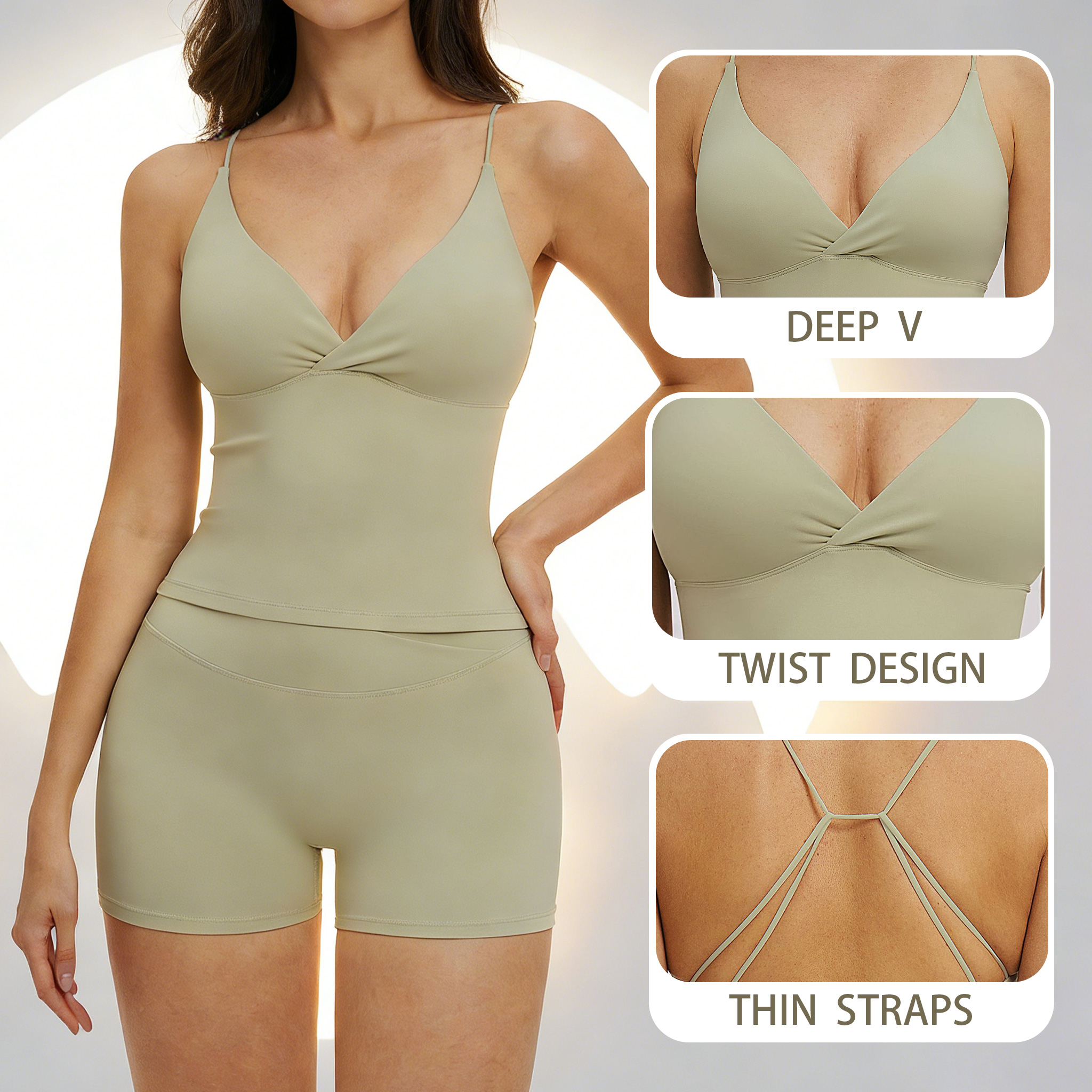 Yoga Tank Top with Pads Backle - Suspender Tank Top recensie en prijs