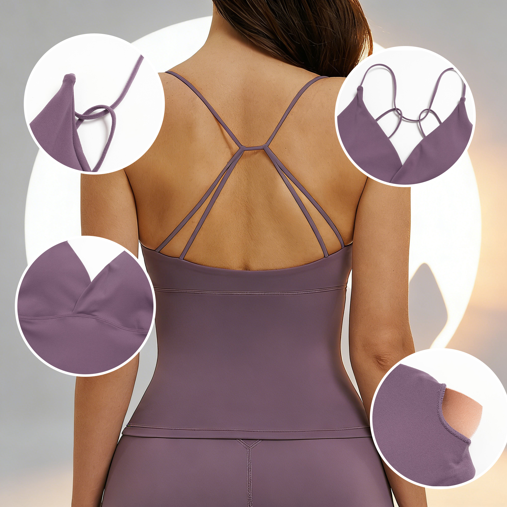 Yoga Tank Top with Pads Backle - Suspender Tank Top recensie en prijs
