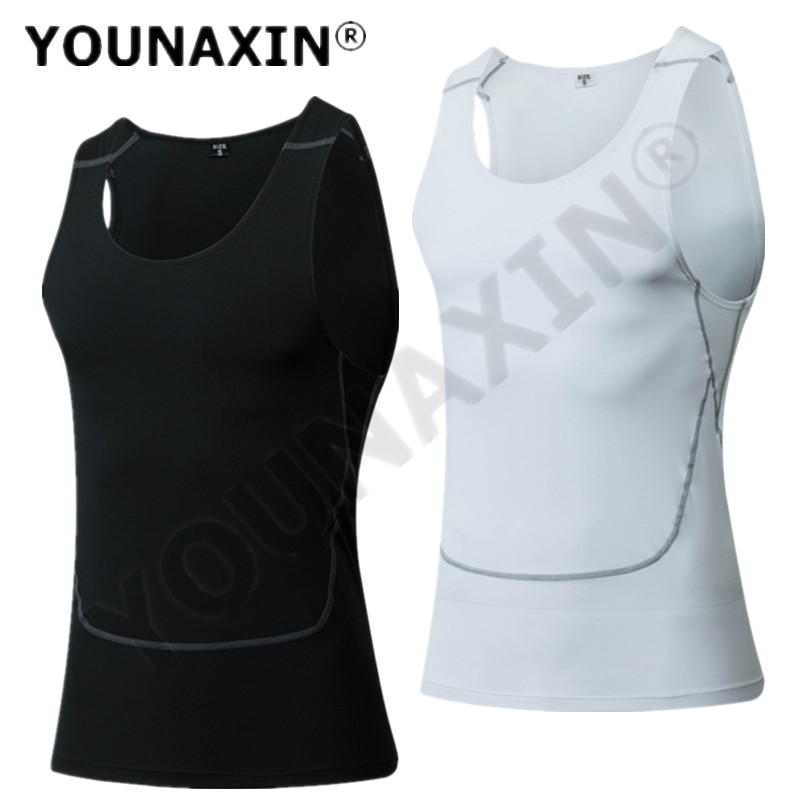 Men Black Sport Skinny Vest Ti - T Shirt Tight Fit recensie en prijs