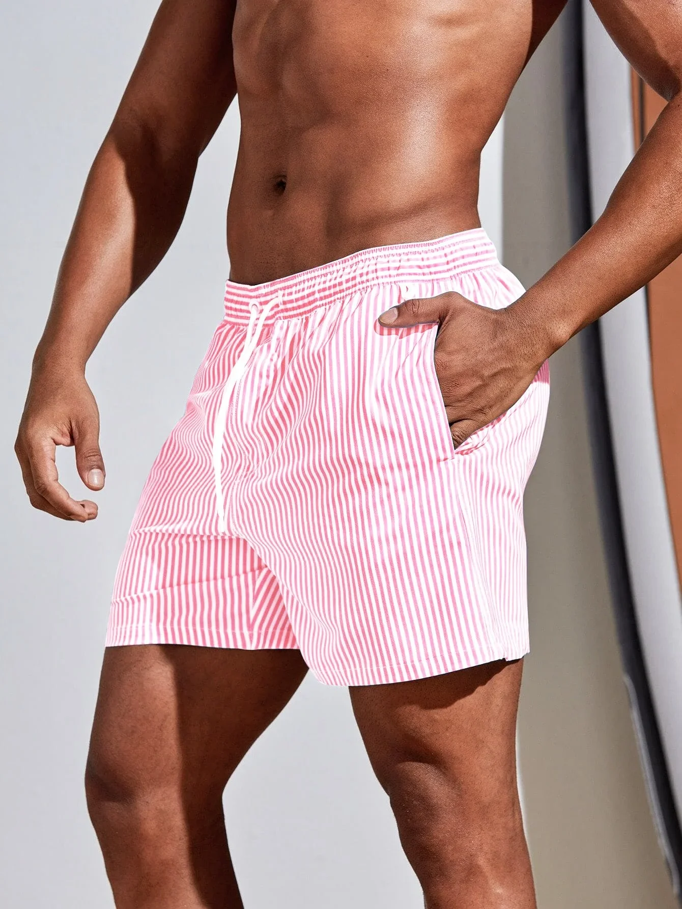 Men Vertical Striped Drawstrin - Bamboo Fiber Trunk recensie en prijs