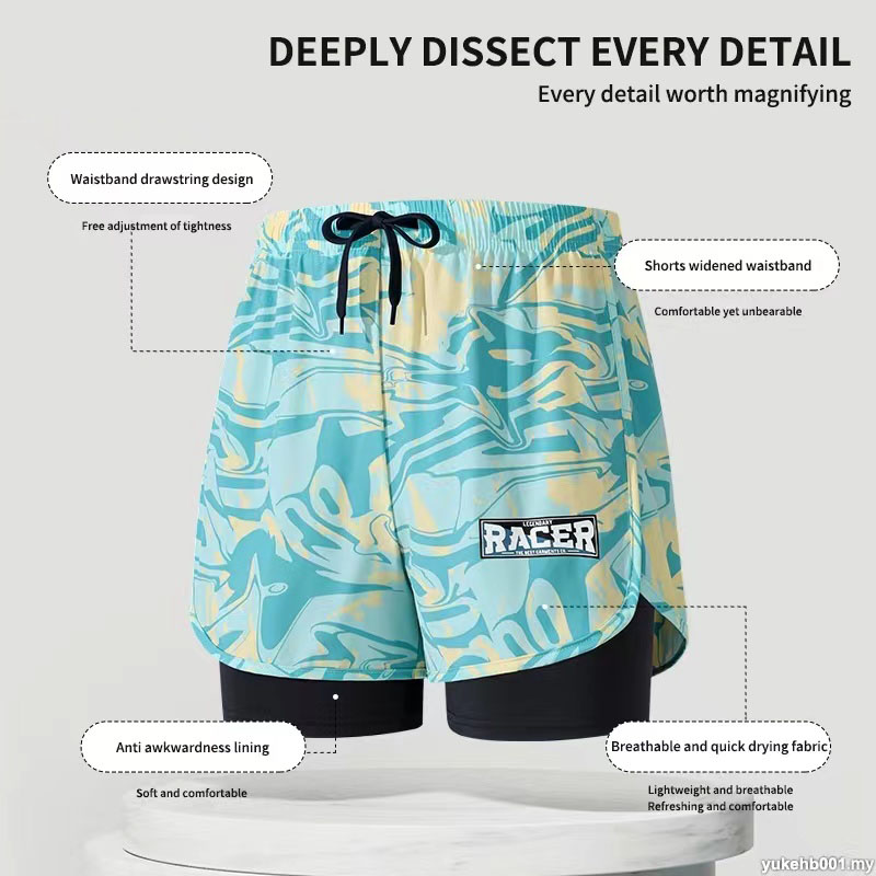 Swimming Trunks Adult Double L - Trunk Breathable Men recensie en prijs