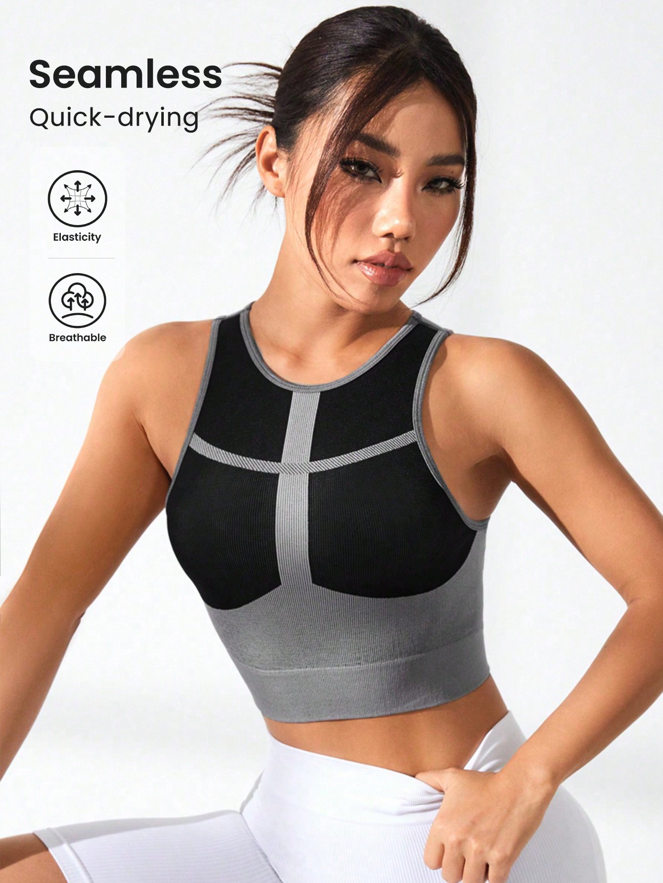Women Color Block Cross Line R - Tank Top Ribbed recensie en prijs