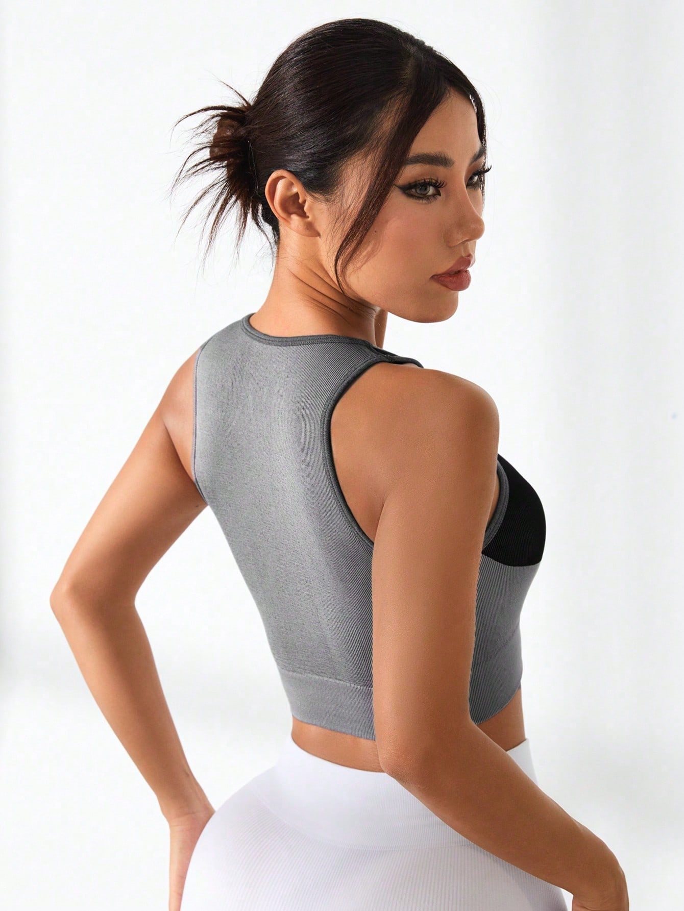 Women Color Block Cross Line R - Tank Top Ribbed recensie en prijs