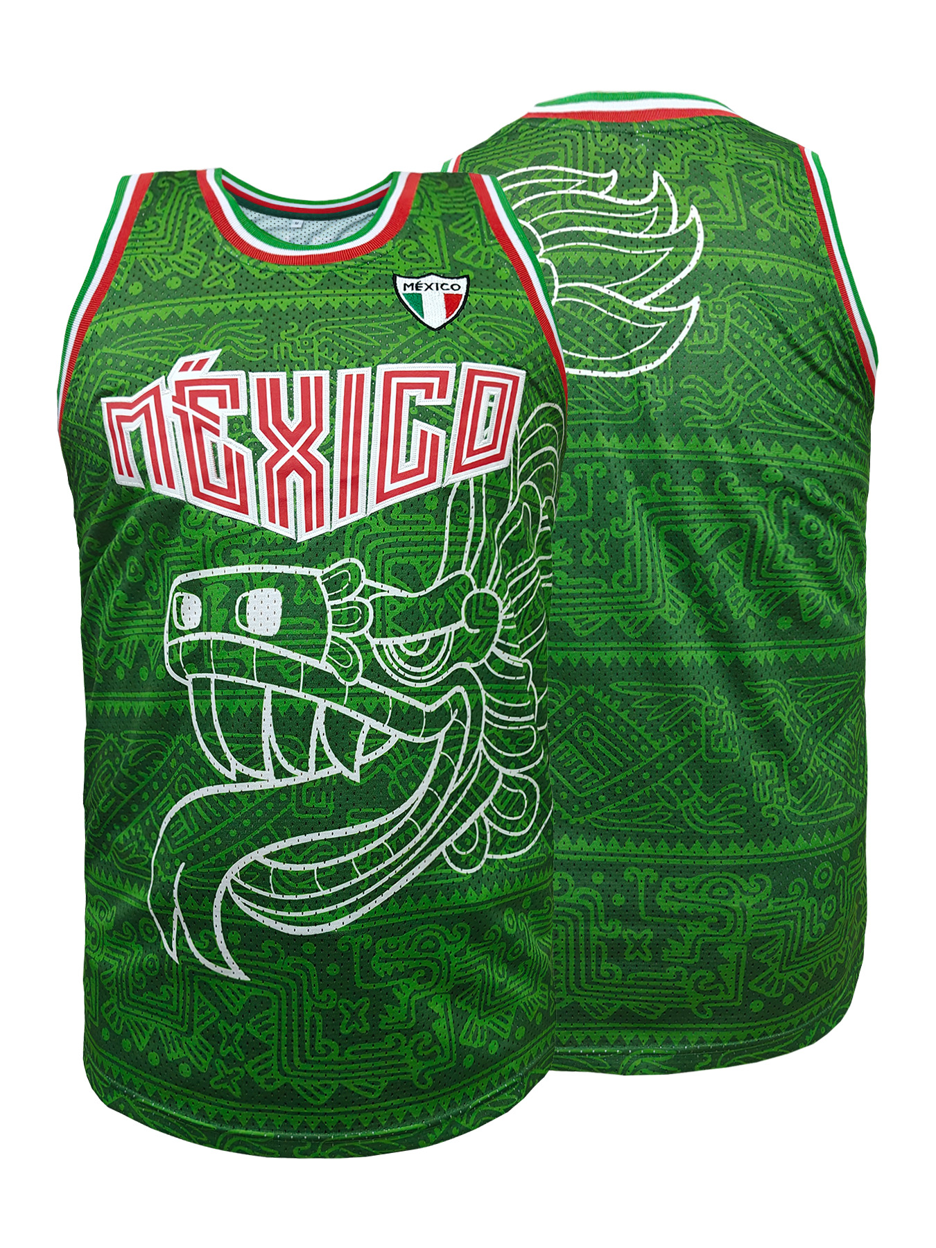 Mexico Embroidered Basketball  - Sleeveless Undershirt recensie en prijs