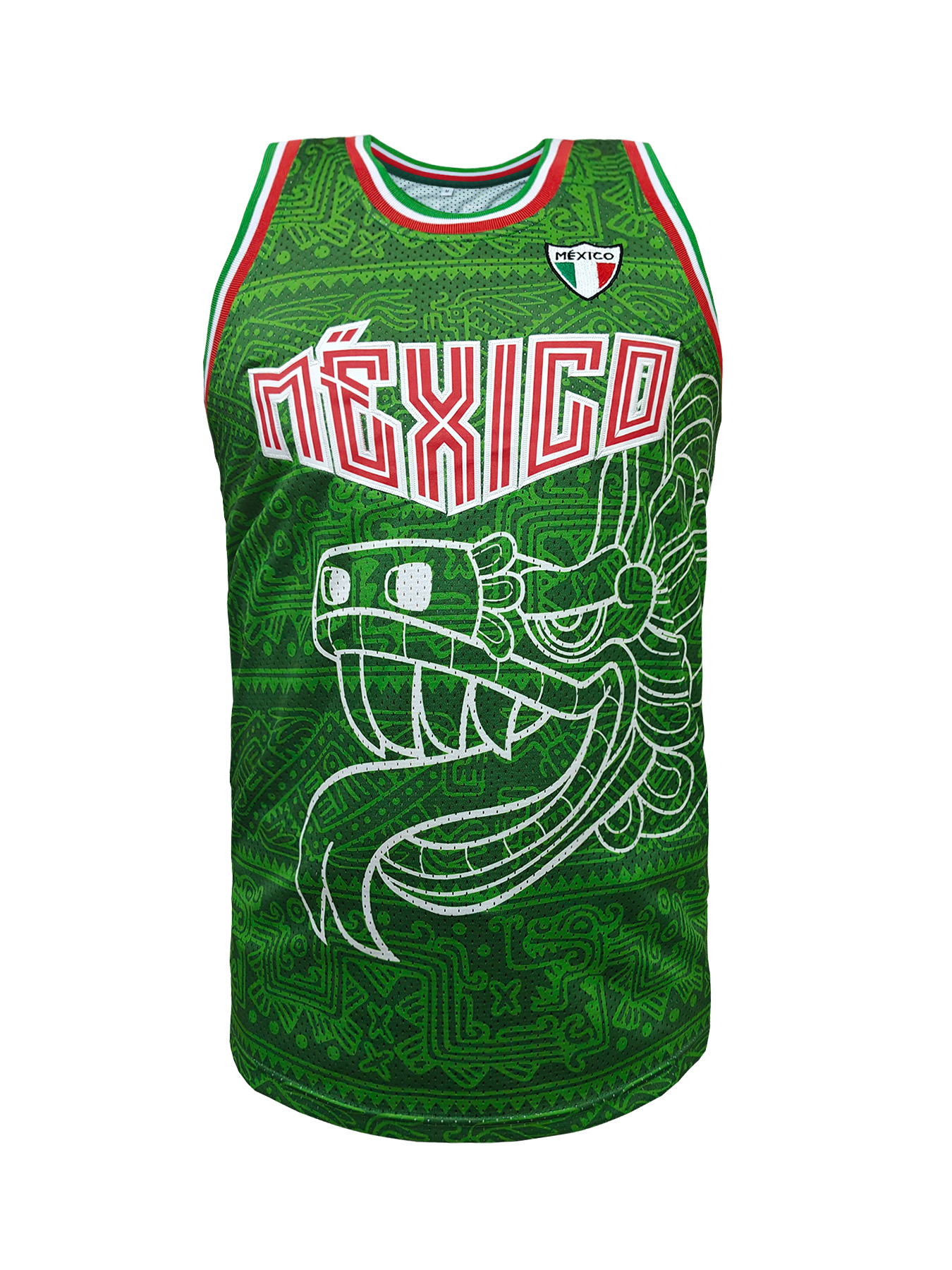 Mexico Embroidered Basketball  - Sleeveless Undershirt recensie en prijs