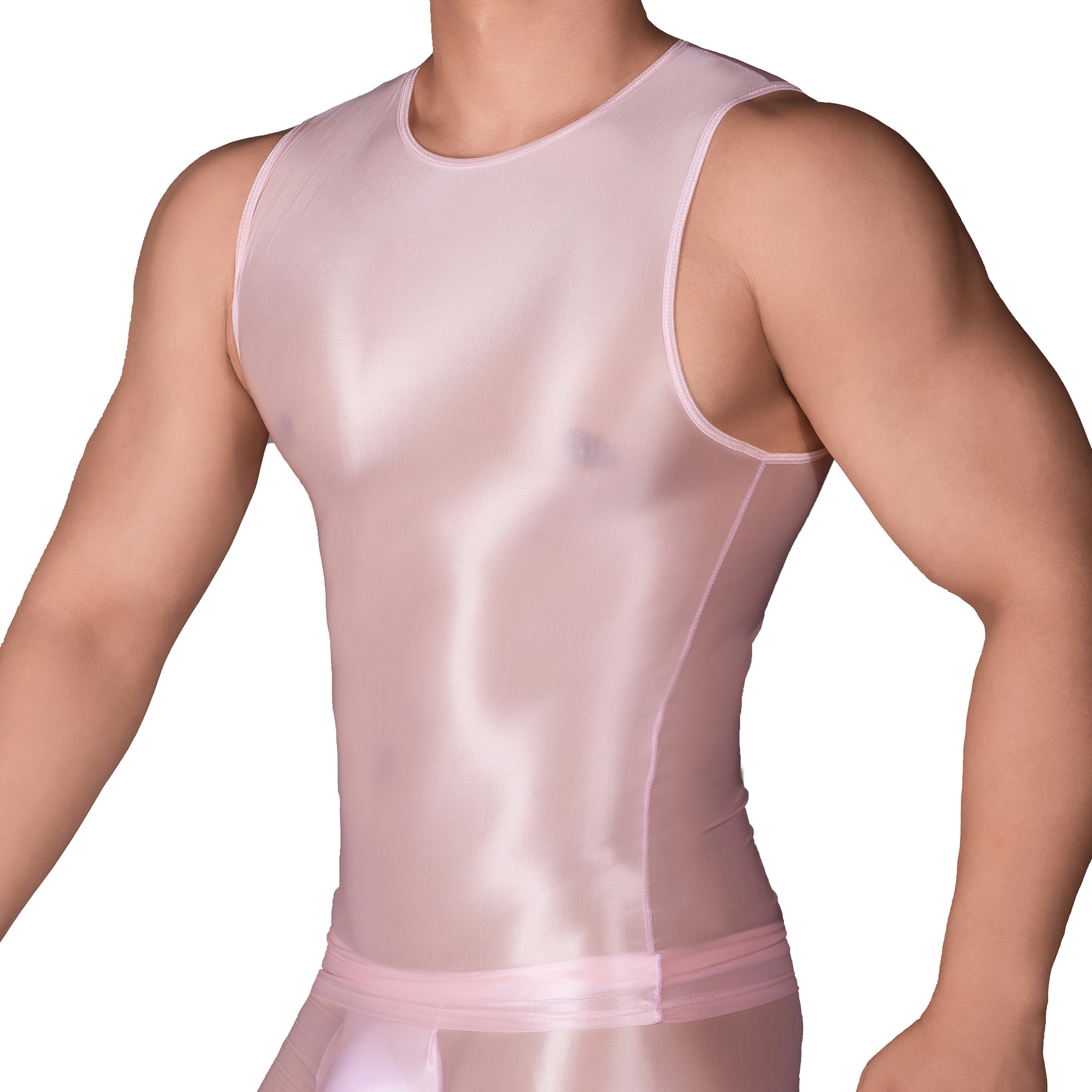 Solid Color Men's Slim Smooth  - Sleeveless Undershirt recensie en prijs