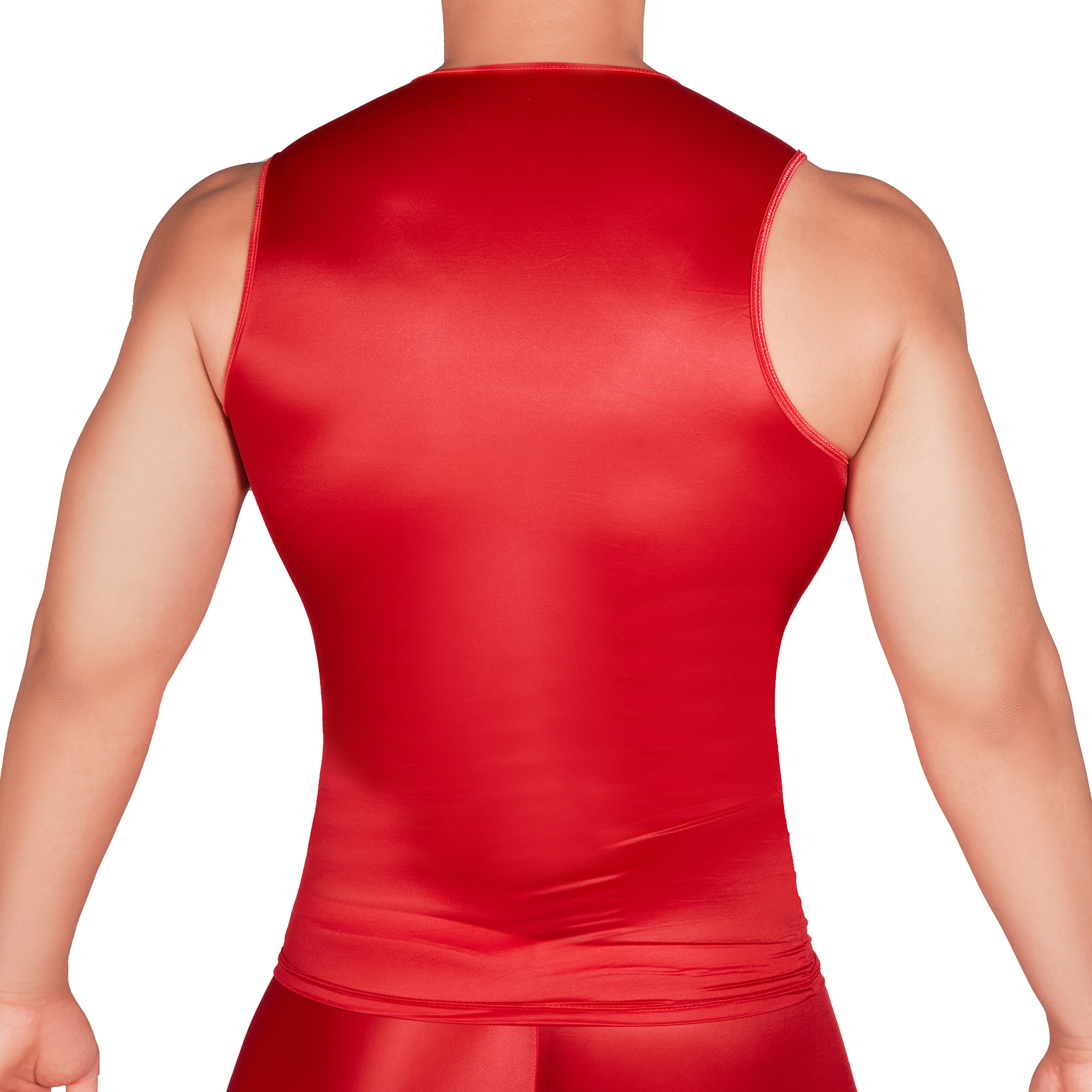 Solid Color Men's Slim Smooth  - Sleeveless Undershirt recensie en prijs