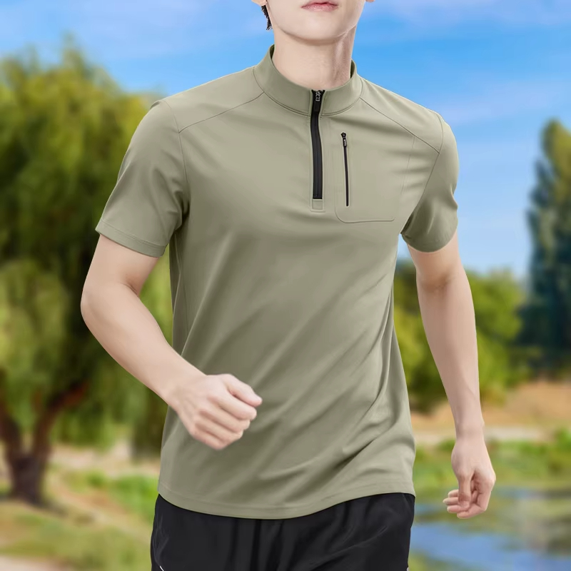 Men's Half-Zip High-Stretch Qu - T Shirt Tight Fit recensie en prijs