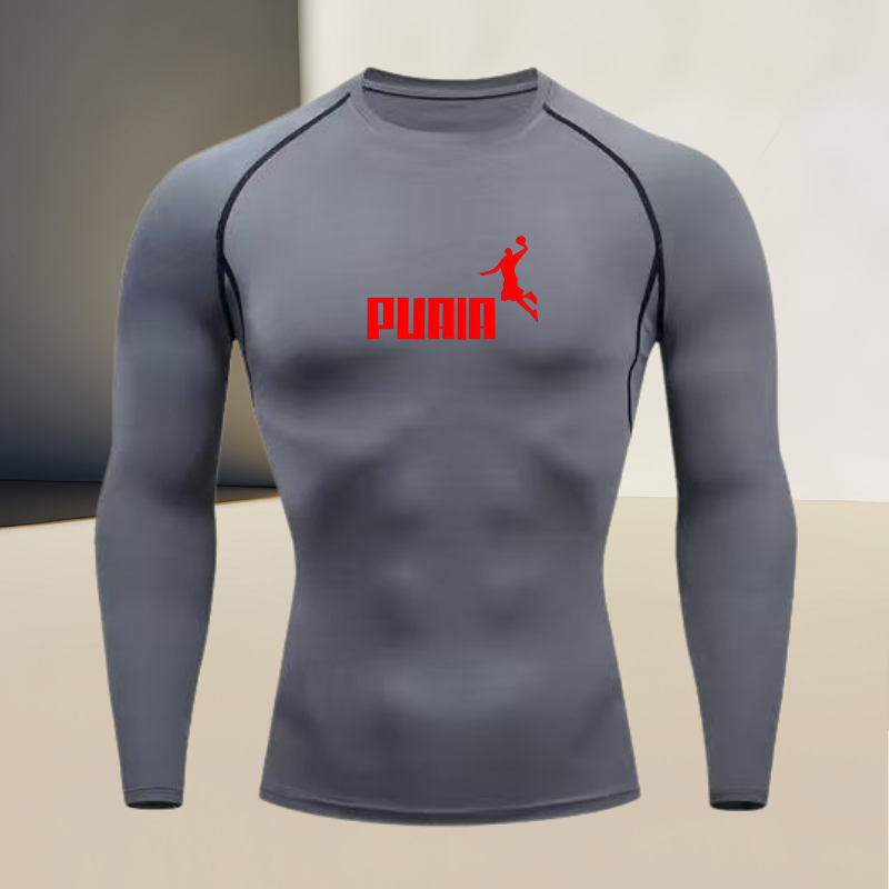Men's long sleeved round neck  - T Shirt Tight Fit recensie en prijs