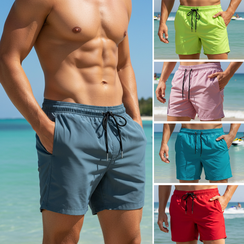 Summer Mens Plain Swim Shorts  - Trunk Breathable Men recensie en prijs