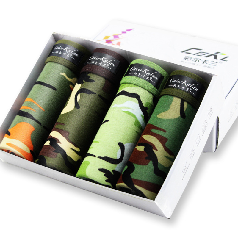 4pcs/lot Camouflage Boxer Men  - Multi Pack Underwear recensie en prijs