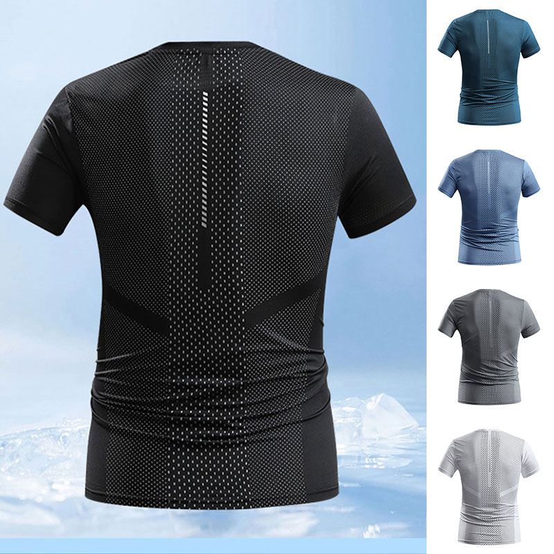 Men Summer Sports T-shirt Quic - T Shirt Tight Fit recensie en prijs